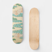 Lentvogels op het Hexagon-gebergte Japans Persoonlijk Skateboard (Voorkant)