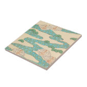 Lentvogels op het Hexagon-gebergte  Japans Tegeltje (Zijkant)