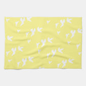 Lentvogels tijdens de vlucht | Aangepaste achtergr Theedoek (Horizontaal)