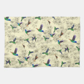 Lentvogels vliegen keukenhanddoek - Uw kleuren (Horizontaal)