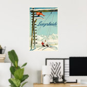 Lenzerheide Zwitserland Ski Oude Reisposter Poster (Thuiskantoor)