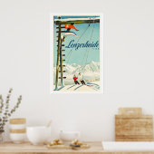Lenzerheide Zwitserland Vintage Skiposter Poster (Keuken)