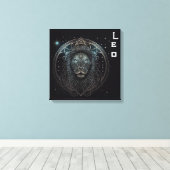 Leo—23-8 augustus 22 juli canvas afdruk (Insitu (Houten vloer))