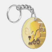 Leo-23 juli t/m 21 augustus sleutelhanger (Voorkant Links)