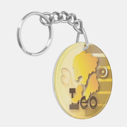 Leo-23 juli t/m 21 augustus sleutelhanger (Voorkant Links)