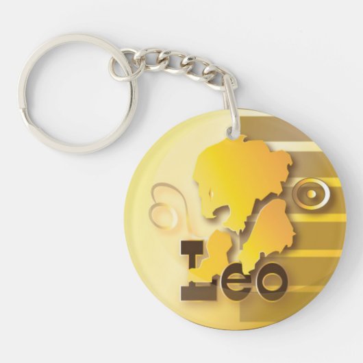Leo-23 juli t/m 21 augustus sleutelhanger (Voorkant)