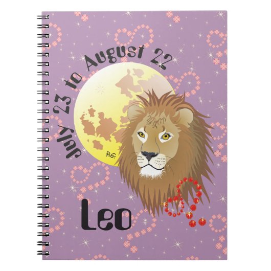 Leo 23 juli tot 22 augustus Notitieboek (Voorkant)