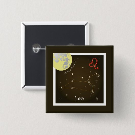 Leo 23 tot 22 augustus Button (Voorkant /achterkant)