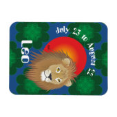 Leo 23 tot 22 augustus Premium Flexi Magnet Magneet (Horizontaal)