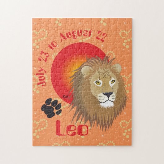 Leo 23 tot 22 augustus Puzzle Legpuzzel (Verticaal)