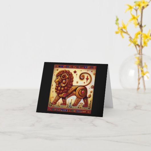 Leo 8 kaart (Gele Bloem)