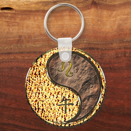 Leo & Aarde Paard Sleutelhanger (Achterkant)