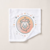 LEO, abstract ontwerp van het sterrenbeeld, Bad Handdoek (Wasdoekje)