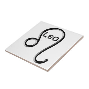 LEO, abstract ontwerp van het sterrenbeeld, Tegeltje