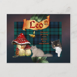 Leo afbeelding briefkaart