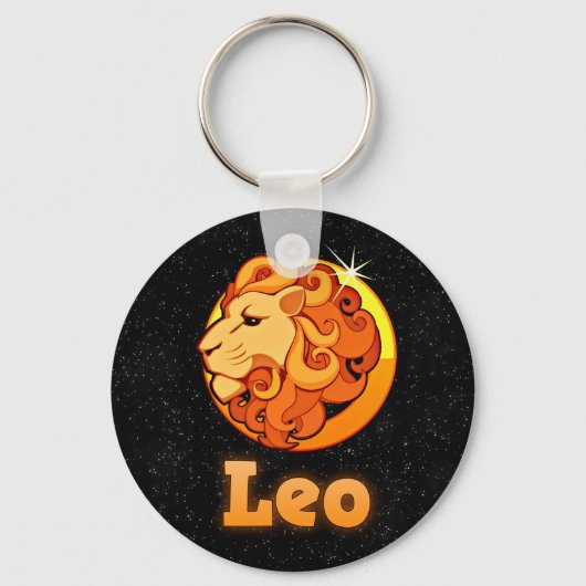 Leo-afbeelding Sleutelhanger (Voorkant)