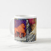 Leo Ancient Zodiac Sign Astrology Coffee Cup/Mok Koffiemok (Voorkant links)