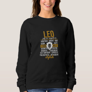 Leo Apparel Zodiac Sign reageert op oroscoop astro Trui