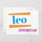 Leo Aqua Briefkaart (Voorkant / Achterkant)