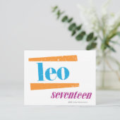 Leo Aqua Briefkaart (Staand voorkant)