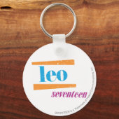 Leo Aqua Sleutelhanger (Voorkant)