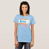 Leo Aqua T-shirt (Voorkant volledig)
