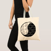Leo Aries yin yang zodiac koppel Tote Bag (Voorkant (product))