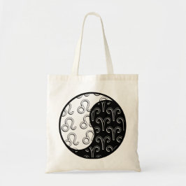 Leo Aries yin yang zodiac koppel Tote Bag
