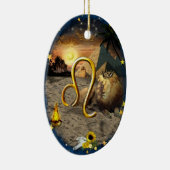 Leo Art Collage Keramisch Ornament (Rechts)