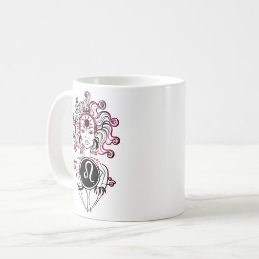 Leo Art Deco Lady Koffiemok (Voorkant links)