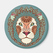 Leo Astrological Sign Magneet (Voorkant)