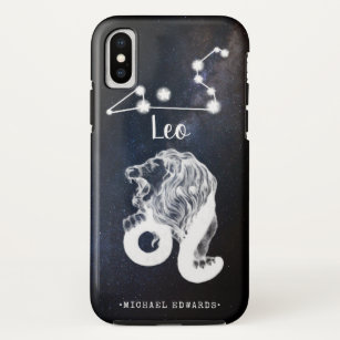 Leo Astrological Zodiac Sign   Monogram Case-Mate iPhone Case