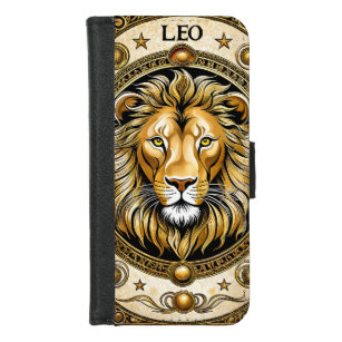 Leo astrologie teken iPhone 8/7 portemonnee hoesje