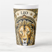 Leo astrologie teken latte mok (Voorkant)