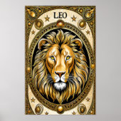 Leo astrologie teken poster (Voorkant)