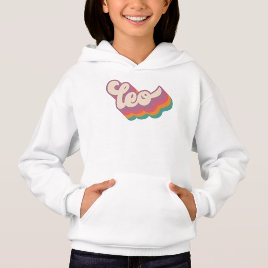 Leo Astrologie Verjaardag Gift Zodiac Teken Retro (Voorkant)