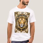 Leo astrologie Zodiak teken T-shirt (Voorkant)