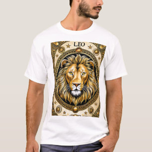 Leo astrologie Zodiak teken T-shirt