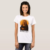 Leo astrology birth sign zodiac lion mona lisa t-shirt (Voorkant volledig)
