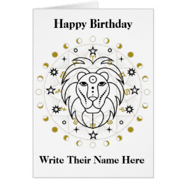 Leo Astrology Birthday Kaart 23-8 augustus 22