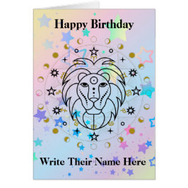 Leo Astrology Birthday Kaart 23-8 augustus 22
