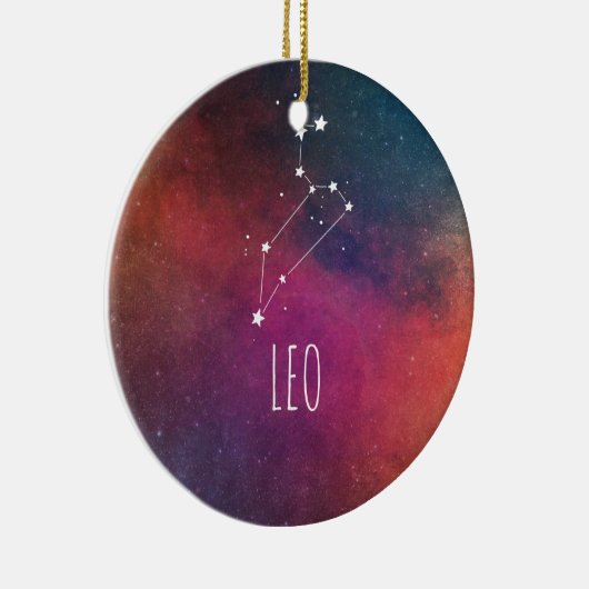 Leo Astrology Keramisch Ornament (Rechts)