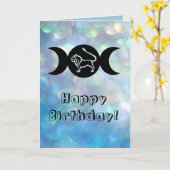 Leo astrology sun sign zodiac verjaardagskaart kaart (Gele Bloem)