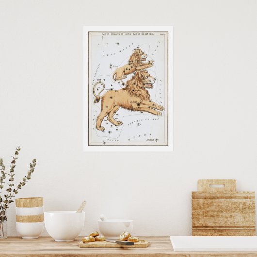 Leo Astrology Zodiac Poster (Keuken)
