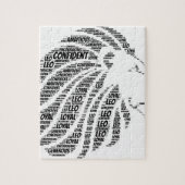 Leo Astrology Zodiac Sign Word Cloud Legpuzzel (Verticaal)
