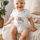 Leo Baby: Little Lion's Majesty Personalized Romper