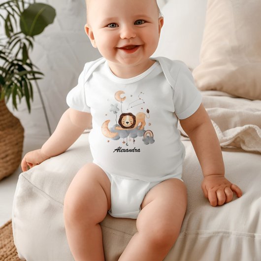 Leo Baby: Little Lion's Majesty Personalized Romper
