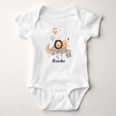 Leo Baby: Little Lion's Majesty Personalized Romper (Voorkant)