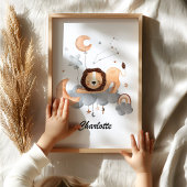 Leo Baby - Uw kleine leeuw Zodiac kinderkamer Poster
