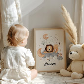 Leo Baby - Uw kleine leeuw Zodiac kinderkamer Poster